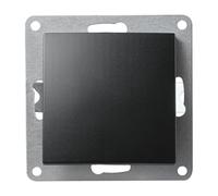 Interruptor cruzado | ESTILO | Interruptor de luz 10A, interruptor de encendido y apagado de 250V empotrado, conexión de terminal de tornillo del interruptor basculante, negro mate
