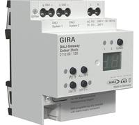 Interruptor DALI-Gateway, modelo Colour, doble tecla, compatible con KNX Secure, REG, DALI-2, con 2 balastos electrónicos (EVG) de 64W cada uno, tecnología Tunable White, 1 unidad.
