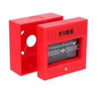 Interruptor de Alarma Manual Rojo de Plástico para Sistemas | Activación Segura y Visible, para Circuito Mural en Naves, Llave de Llamada y Mantenimiento