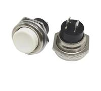 Interruptor de alimentación redondo DS-212, 16MM, pequeño botón momentáneo de reinicio automático, 5/20 piezas