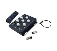 Interruptor de antena coaxial de 6 canales con SO-239 | Interfaz, conmutador 1-a-6 para estaciones base de radio y dispositivos portátiles, eficacia PEP de 800W,