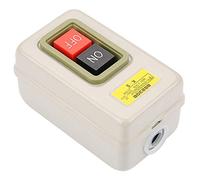 Interruptor de Botón Pulsador BS230B, Interruptor de Encendido/apagado 3P Autoblocante AC 380V 3.7kW Interruptor de Botón Pulsador para Control de Motor Botón de Encendido/apagado