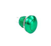 Interruptor de botón, timbre de Metal de 8mm, interruptor instantáneo, botón de arranque del motor, sin LED, botón impermeable de 2 pines(White-01)