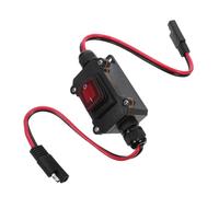 Interruptor de Cable en Línea Ip67 con Luz LED Roja | Caja Eléctrica Sellada con Terminales Metálicos Estañados, Junta de Silicona y Estructura Resistente al Choque