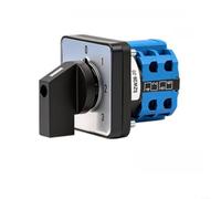 Interruptor de cambio de leva giratorio de 4 posiciones, 2 secciones, CA 440 V CC 240 V 20 A, interruptor de transferencia eléctrica con contactos de aleación de plata para sistemas de alimentación de