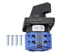 Interruptor de cambio de selector de leva rotativo, 3 posiciones, 20 A, 660 V, con 8 terminales de tornillo para control de motor