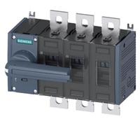 Interruptor de carga Siemens, 315A, serie 3, trifásico, accionamiento frontal izquierdo, unidad completa, modelo 3KD40320PE100