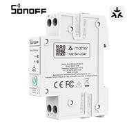 Interruptor de carril DIN de un solo canal SONOFF BASIC-1GSP con Matter sobre Wi-Fi, control remoto, monitorización del consumo de energía, protección contra sobrecargas, admite corrientes de hasta