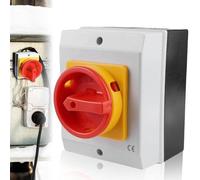 Interruptor de circuito 25A – Resistente al agua (IP65) – Interruptor rotatorio – Interruptor para instalaciones eléctricas.