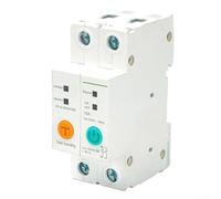Interruptor de circuito WiFi inteligente 2P con función de medición, interruptor de control remoto de riel DIN para aplicación eWeLink, monitoreo de corriente de voltaje en tiempo real, protección de