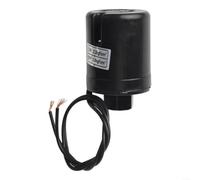 Interruptor de control automático de bomba para sistemas domésticos negro | Construcción de metal y ABS, parada de arranque automático, mantiene la presión del sistema, clasificación CA 220 V