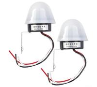 Interruptor de control de luz de calle para exteriores con sensor de fotocélula 220V 12V Compatibilidad impermeable ABS cuerpo hongo cubierta Activación del amanecer (AS-20 (AS-20 (220V))