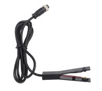 Interruptor de control del inversor Botón pulsador de 3 puertos con cable de 1,5 m para sistemas de 12v 24v, carcasa de aleación de aluminio resistente, negro (A)