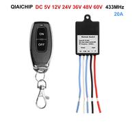 Interruptor de Control Remoto Inalámbrico de 433MHz, Relé de Contacto Seco, Transmisor de Control Remoto de CC 5V-60V para Puertas, Portones y Controles de Iluminación 1pcs