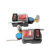 Interruptor de desconexión de batería de 12 V/24 V con pantalla de voltaje digital, cobre puro para aislador de batería, interruptor de apagado para camión, barco, ATV, cubierta impermeable, paquete
