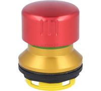 Interruptor de emergencia/botón de parada de emergencia de aluminio, para una profundidad de instalación de 16,2 mm, de forma redonda, marca SHORTRON, serie "Zwischenbau"