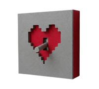 Interruptor de encendido/apagado retro corazón color bloque con interruptor | Lindo interruptor de encendido/apagado luz para entrada cuarto de baño dormitorio noche sala cocina