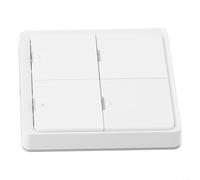 Interruptor de escena inalámbrico Zigbee de 4 bandas para Tuya para Smart Life - Controlador de botón de 12 escenas, para control remoto alimentado por batería para automatización del hogar, no