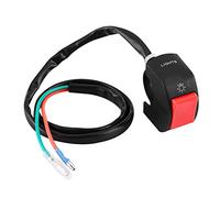 Interruptor de faro para motocicleta, montaje en manillar 7/8'' (22 mm), compatible con U5/U7/U2, encendido/apagado fácil, cromado resistente, fit for scooter eléctrico y moto 12 V