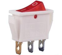 Interruptor de filtro de agua del grifo 2 Pin 3 Pin Electronic Rocker con luz para unidades purificadoras Rojo 30x13mm (3-pin con luz)