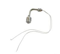 Interruptor de flotador de acero inoxidable tipo L Sensor de nivel de agua 304 316L para tanque de control de líquidos de alta temperatura 120C 5Mpa piscina de presión industrial (75 mm)