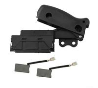 Interruptor de gatillo y cepillo de carbono, piezas de repuesto para interruptor de sierra oblicua, compatible con tipo 3 y tipo 4, para Dewalt Dw708