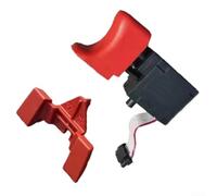 Interruptor de herramienta eléctrica 160720037K compatible con taladro inalámbrico Bosch GSR12V-30, gatillo de repuesto rojo y negro