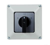 Interruptor de leva 63 A IP65 de 3 niveles 1-0-2, interruptor giratorio 63 A, contactos plateados, protección contra llama, IP65, conmutador 63 A, control del motor industrial, resistente al agua