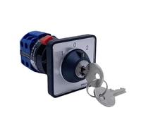 Interruptor de leva cambio Universal LW26 tres posiciones, 20A, dos polos, con llave bloqueo, orificio 22mm, YMW26-20YS3/2S1