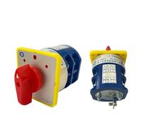 Interruptor de leva de cambio Manual eléctrico de 3 posiciones LW5 40A 690V 2 polos perilla giratoria conmutador rotativo LW5D-40/2(Custominze wiring)