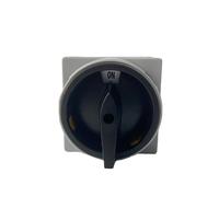 Interruptor de leva giratorio con candado, 690 V, 20 A, con placa grande, encendido/apagado, 2 posiciones, 4 polos, 8 terminales, selector principal, parada de emergencia, LW26-20/2GS(Grey Panel)