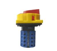 Interruptor de leva giratorio con candado LW26GS-20, 690 V, 20 A, 2 posiciones, 4 polos, 16 terminales, parada de emergencia principal, YMW26-20/4GS