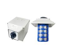 Interruptor de leva rotativo for motor, trifásico, cuatro cables, bidireccional, con caja impermeable IP65, LW26-125/4M, 125 A(01)