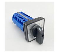Interruptor de leva rotativo LW26-20/6, 20 A, 12 marchas, posiciones, seis secciones, 6 polos, circuito alimentación un solo cable, selector, contacto plateado