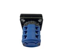 Interruptor de leva rotativo LW26-20, selector de cambio con centro apagado, 1-0-2 posiciones, 3 polos, panel de 48 x 48 mm