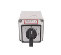 Interruptor de leva rotatorio transferencia, caja impermeable, dos cables, cinco grupos, 5 posiciones, 20 A, con señal conmutación potencia, YMW26 LW26-20/5M
