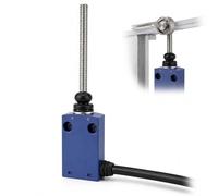 Interruptor de Límite Impermeable C6N-P167L2 con Cable de 2 Metros, Interruptor de Fin de Carrera de Rearme Automático 250V 6A 1NA 1NC para Automatización Industrial(C6N-P167L1)