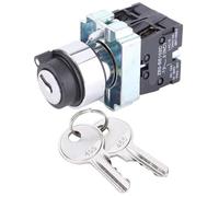 Interruptor de Llave de 2 Posiciones ON Off con Bloqueo de Rotación ZB2-BE101 240V-3A para Cuadros Eléctricos
