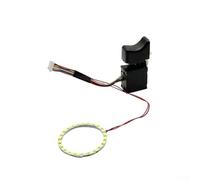 Interruptor de llave de luz LED, motor sin escobillas de 8 líneas | Para trabajos con poca luz, anillo LED de visibilidad mejorada, ideal para mecánicos, cuerpo de plástico, 27 x 15 x 59 mm