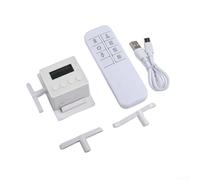 Interruptor de luz automático con control remoto con temporizador, controlador inalámbrico RF para fácil encendido/apagado, larga vida útil de hasta 70 días, instalación simple para el hogar y el