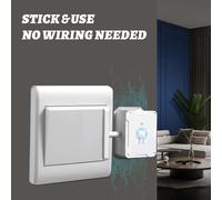 Interruptor de Luz con Brazo Mecánico Auxiliar, Interruptor Inteligente Inalámbrico, Tipo Adhesivo, Sin Cables, Control Remoto RF433MHz Switch 1g W