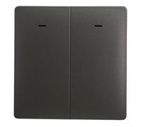 Interruptor de luz inteligente, para tuya para zigbee, no requiere cable neutro, funciona con Alexa y para aplicación Smart Life, blanco (2 en gris)