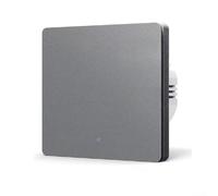 Interruptor de luz inteligente para zigbee, 1 marcha, para control de aplicación tuya, comando de voz para Alexa Google, sin cable cero, color blanco, 86 x 86 mm (gris)