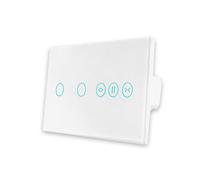 Interruptor de Luz + Interruptor de Estores Duplo Inteligente WiFi Smartify - Branco