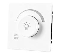 Interruptor de luz táctil, interruptor regulador de intensidad de 1 vía, 80 mm x 80 mm, LED de 500 W, interruptor de luz empotrable, interruptor de pared universal para luces LED regulables, bombillas
