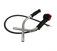 Interruptor de mango de recortadora de cuerda con cable del acelerador para cepillo de 43 CC 52 cc, pieza de repuesto, tubo de aluminio, cable de 38 cm (juego izquierdo y derecho)