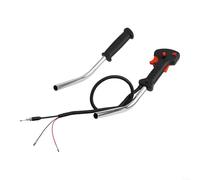Interruptor de mango de tubo de control de desbrozadora, con cable de gatillo del acelerador, 40 cm de longitud para herramientas de jardín