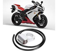 Interruptor de Manillar de Motocicleta de 25 Mm, Interruptores de Deportes de Motor, 25 Mm / 0,98 Pulgadas Focos de Acero a Prueba de Agua Interruptor de Faro de Manillar para