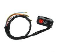 Interruptor de manillar lateral derecho de motocicleta 7/8 pulgadas tamaño de montaje para arranque, parada, matar el uso del motor