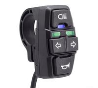 Interruptor de manillar para motocicleta, 22,2 mm, montaje de doble botón, IP54, resistente a salpicaduras para bicicleta eléctrica, scooter eléctrico, faro